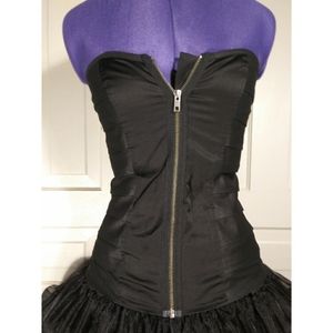 Just Female corset top bustier Predator gothic EUC